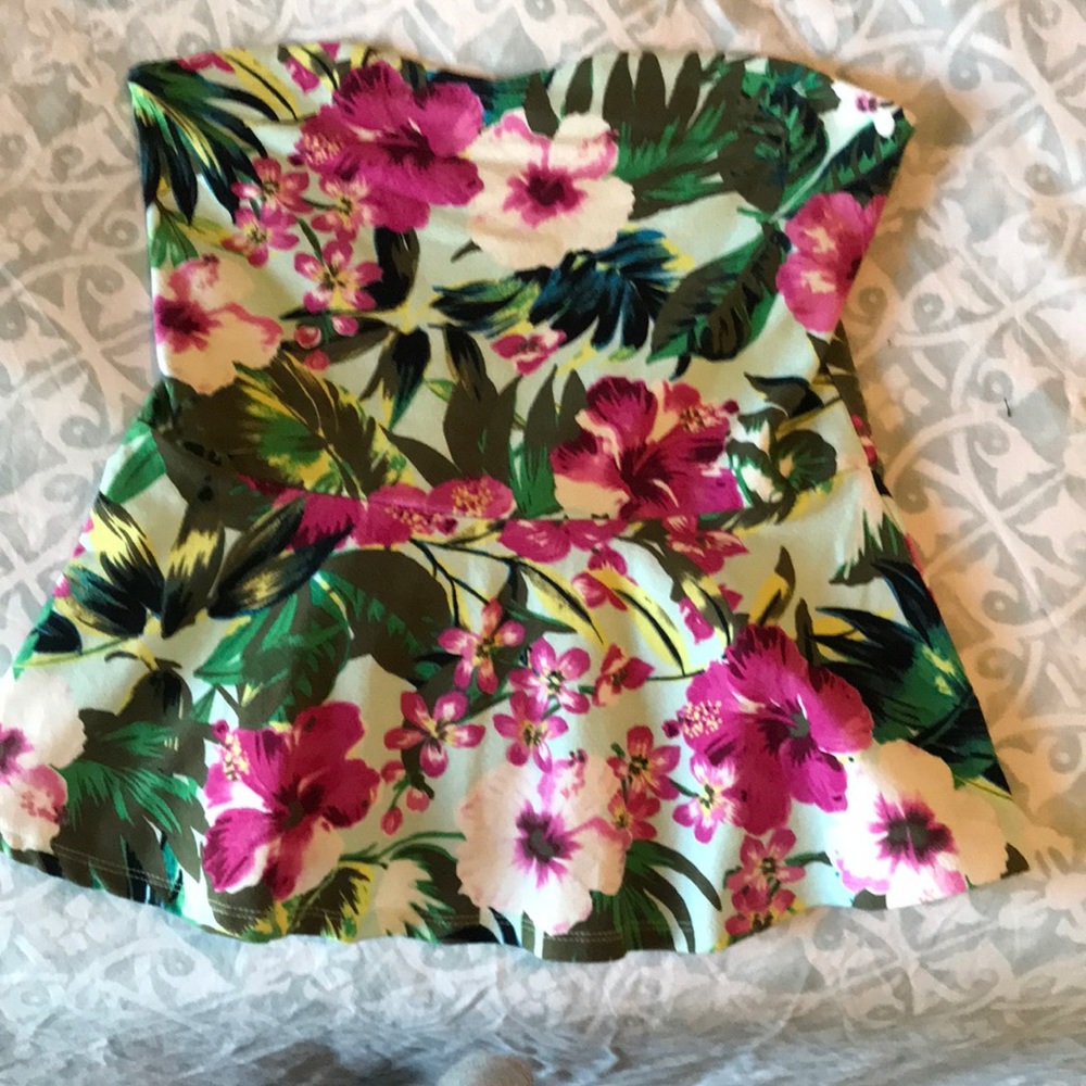 Tropical tube top